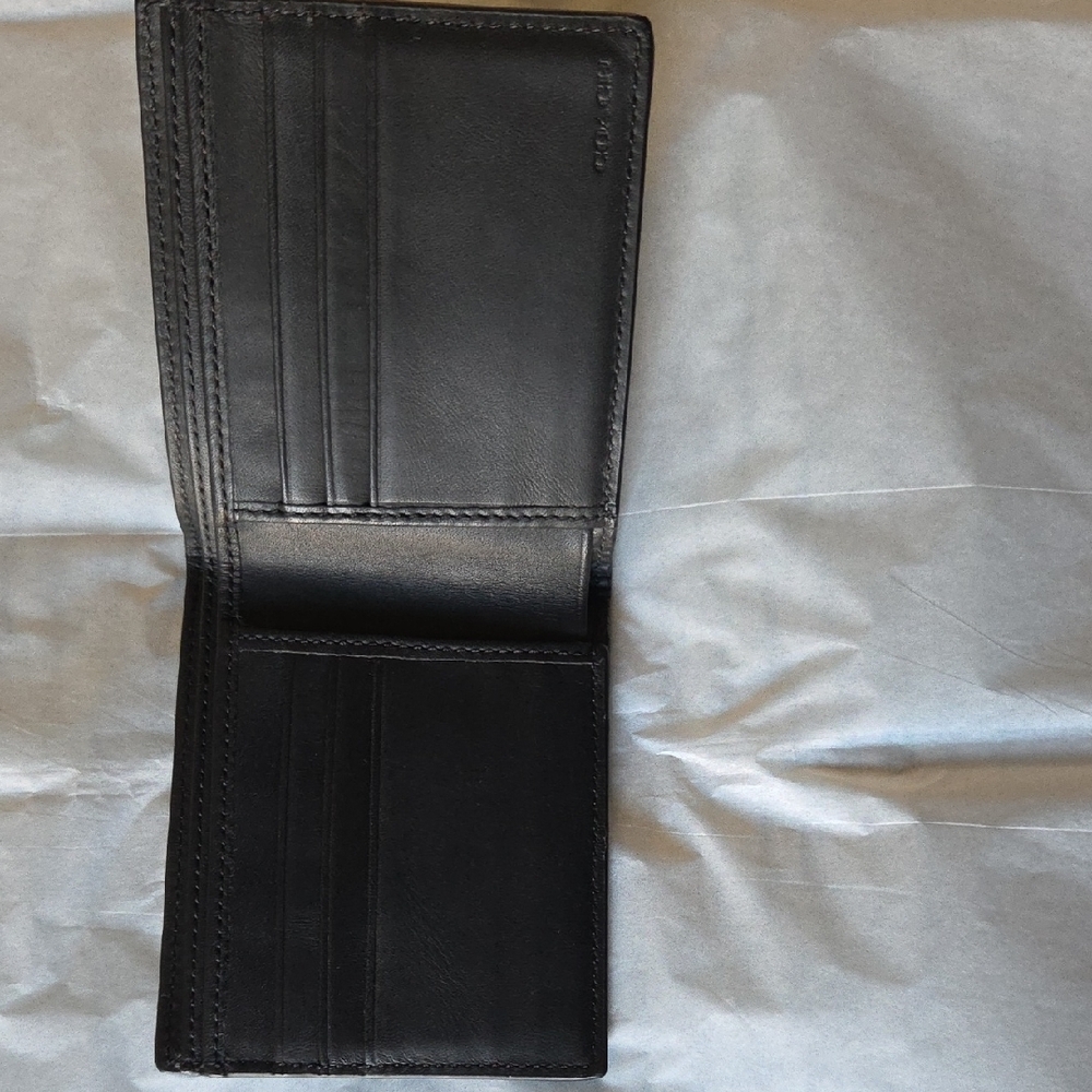 Coach Black Leather Wallet - Picture 2 of 3